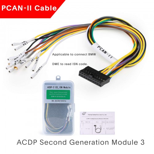 2024 Yanhua ACDP-2 Module 3 ISN Module with License A50B A50D A50E for BMW DME ISN Read and Write Without Soldering for ACDP-2 Only