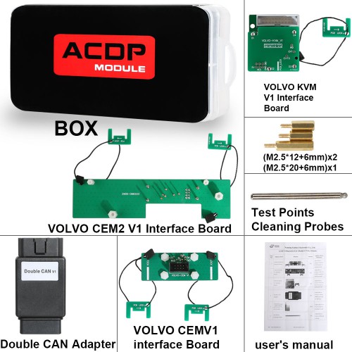 Yanhua Mini ACDP Volvo IMMO Programming Module 12 Support Add Key and All Key Lost with License A300