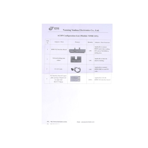 Yanhua Mini ACDP Module 3 BMW ISN Module Read & Write BMW DME ISN Code by OBD All Key Lost with License A50B A50D A50E