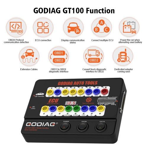 [US/EU/UK Ship]GODIAG BMW CAS4 & CAS4+ Test Platform plus GODIAG GT100 ECU Connector Box Support All Key Lost