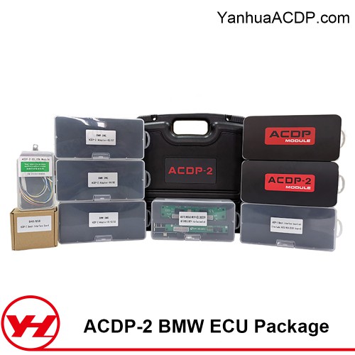 Yanhua ACDP 2 BMW DME ECU Clone Package with Module 3/8/27 & B48/N20/N55/B38/X1/X2/X3/X4/X5/X7/X8/MSV70/MSS60/MEV9+Interface Board