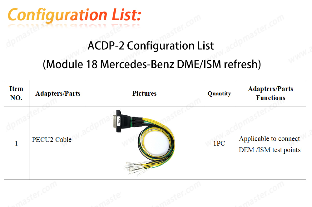 acdp2-mercedes-benz-dme-ism-refresh-module-package
